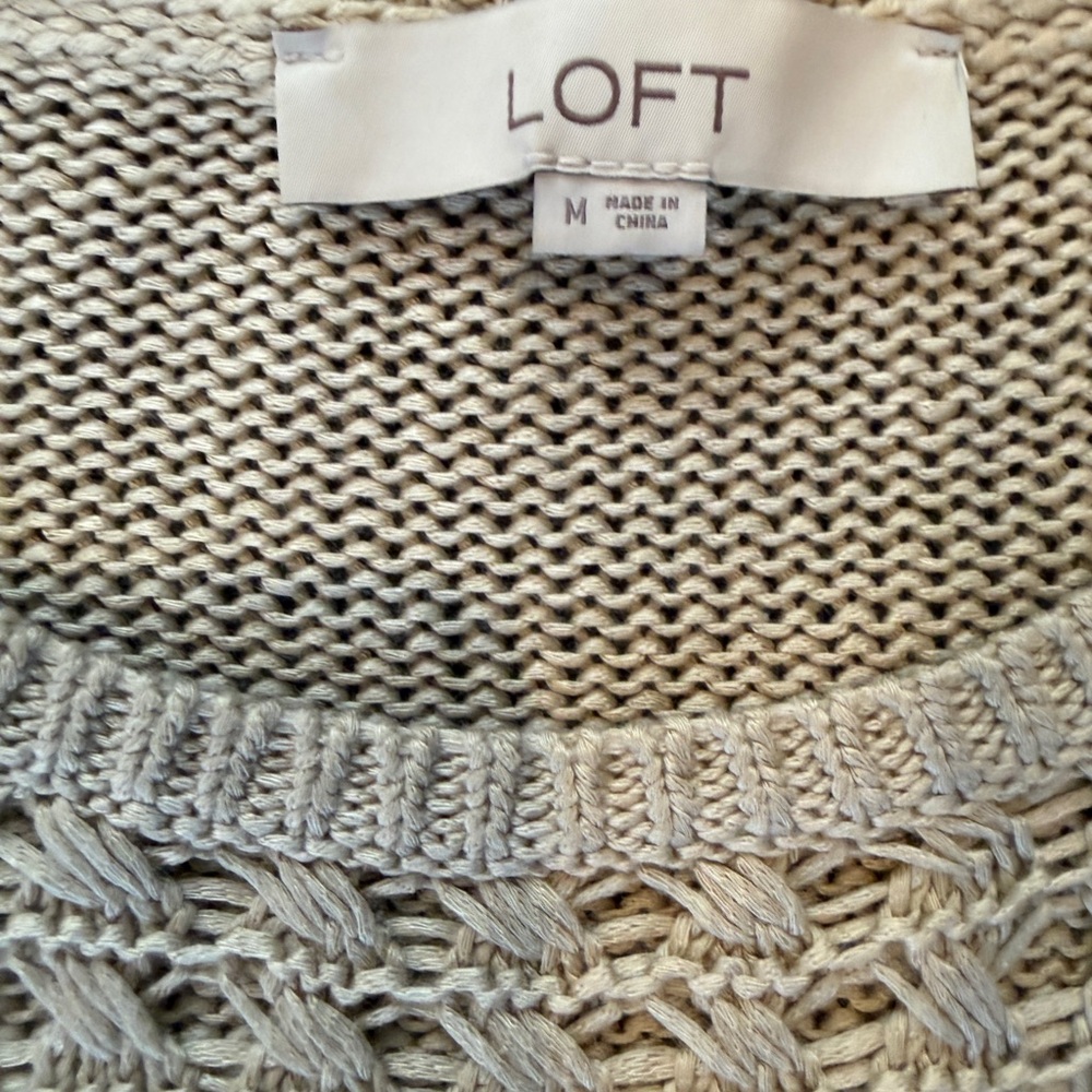 Loft tan sweater tank - Picture 8 of 9